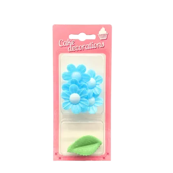 Kwiaty Niebieskie i Listki...